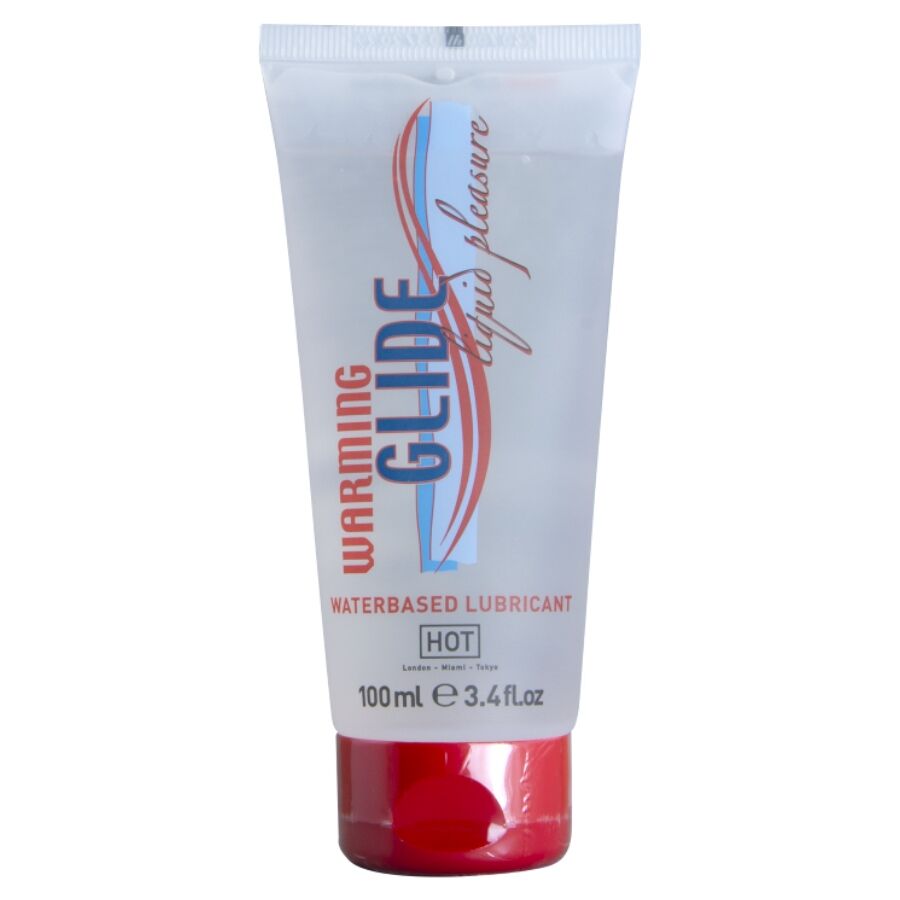HOT - WARMING GLIDE LIQUID PLEASURE WATER-BASED LUBRICANT HEATING EFFECT 100 ML