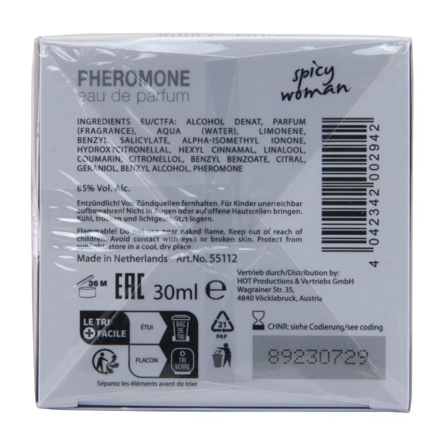 HOT - PERFUME CON FEROMONAS MIAMI SPICY MUJER 30 ML