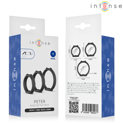 INTENSE - PETER SET DE 3 ANILLOS MODELO 9