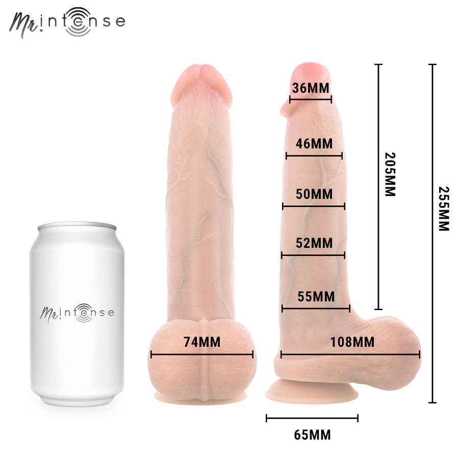 MR INTENSE - BRUCE XL DILDO SILICONA 25.5 CM -Ø- 5.5 CM