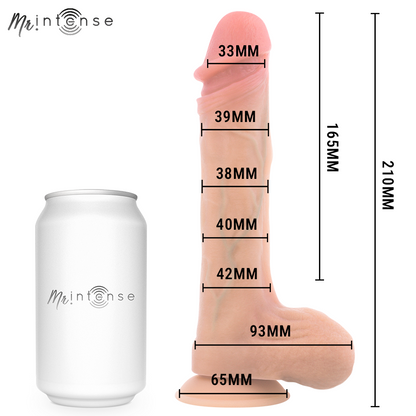 MR INTENSE - BRADLEY DILDO VIBRADOR CON EFECTO CALOR Y CONTROL REMOTO 21 CM -Ø- 4.2 CM