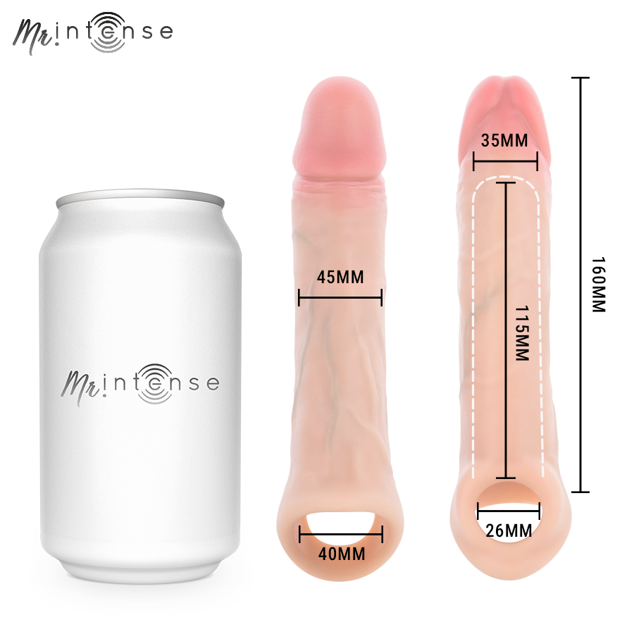 MR INTENSE - ARNOLD L VIBRADOR FUNDA PENE SILICONA CONTROL REMOTO 16 CM -Ø- 4.5 CM