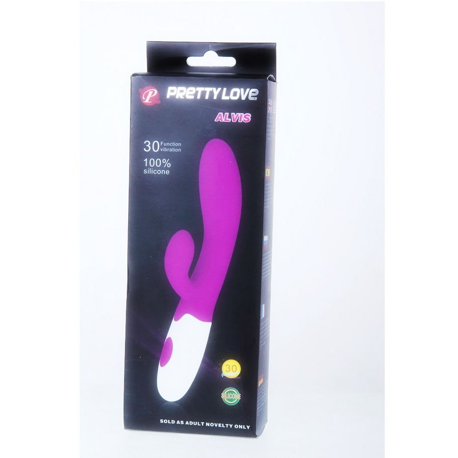 PRETTY LOVE - FLIRTATION VIBRATOR WITH CLITORAL STIMULATOR ALVIS