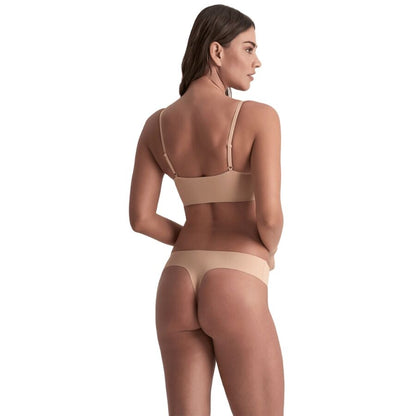BYE-BRA - PACK 2 TANGAS INVISIBLES BEIGE Y