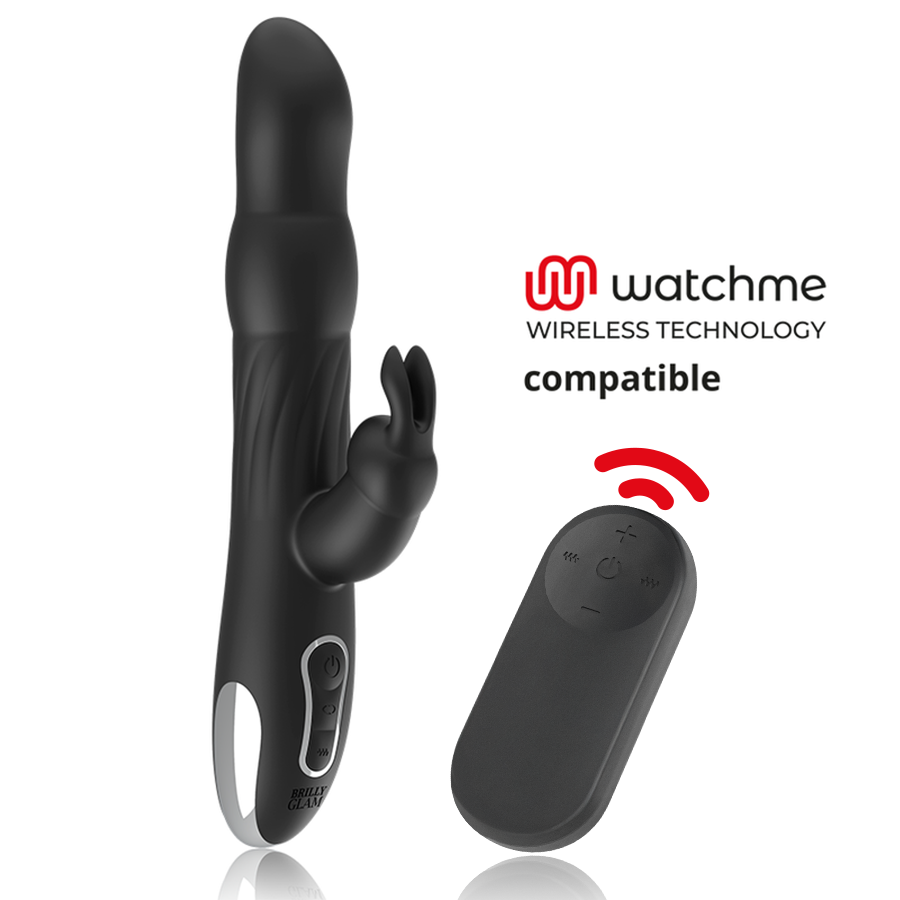 BRILLY GLAM - MOEBIUS VIBRADOR & ROTADOR DE COELHO + COMANDO CONTROLO REMOTO WATCHME