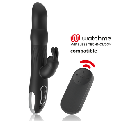 BRILLY GLAM - MOEBIUS VIBRADOR & ROTADOR DE COELHO + COMANDO CONTROLO REMOTO WATCHME