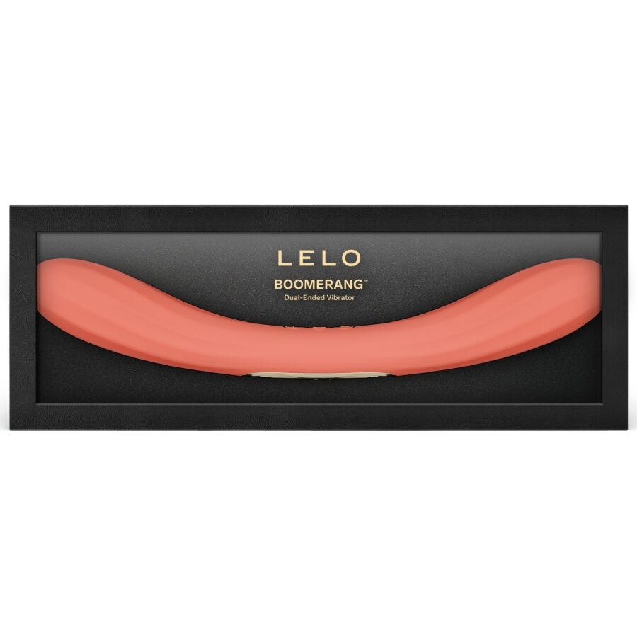 LELO - CORAL RED DUAL-ENDED BOOMERANG VIBRATOR