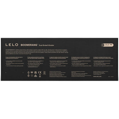 LELO - BOOMERANG VIBRADOR DE DOBLE EXTREMO CEREZA