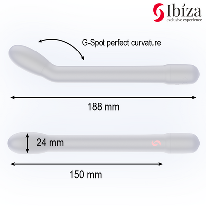 IBIZA - VIBRADOR DE PUNTO G CON VIBRACIÓN NEGRO