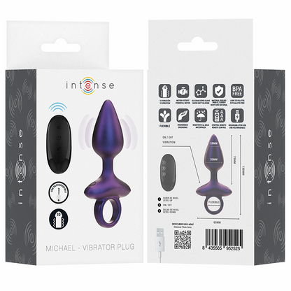 INTENSE - MICHAEL PLUG ANAL VIBRADOR MODELO 2 CONTROL REMOTO