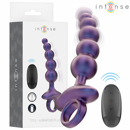 INTENSE - TITO PLUG ANAL VIBRADOR MODELO 3 CONTROL REMOTO