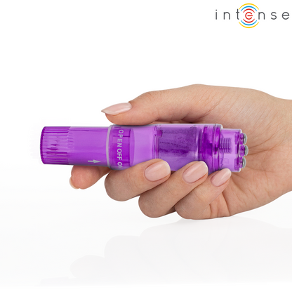 INTENSE - KURT MINI MASSAGER WITH 4 INTERCHANGEABLE HEADS LILAC