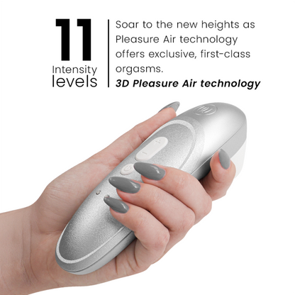 WOMANIZER - PRO VIBRANT ESTIMULADOR DE CLÍTORIS GRIS PLATA