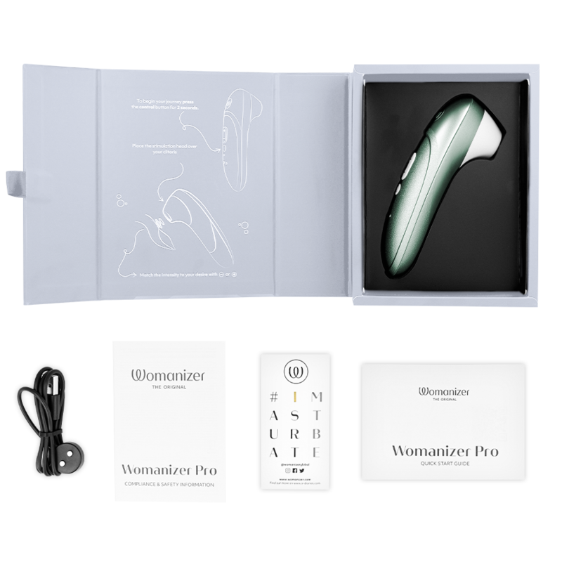 WOMANIZER - PRO VIBRANT ESTIMULADOR DE CLÍTORIS VERDE SALVIA