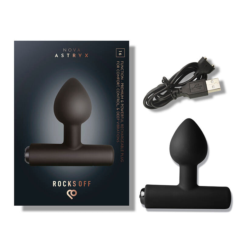 ROCKS-OFF - NOVA ASTRYX PREMIUM PLUG ANAL RECARGABLE 16 FUNCIONES