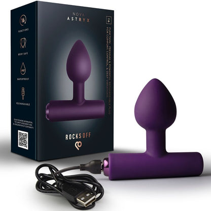 ROCKS-OFF - NOVA ASTRYX PREMIUM PLUG ANAL RECARGABLE 16 FUNCIONES