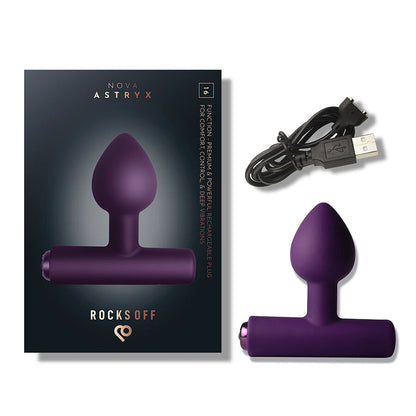 ROCKS-OFF - NOVA ASTRYX PREMIUM PLUG ANAL RECARGABLE 16 FUNCIONES