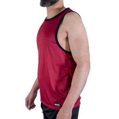 MACHO - CMV003 CAMISETA GYM GRANATE