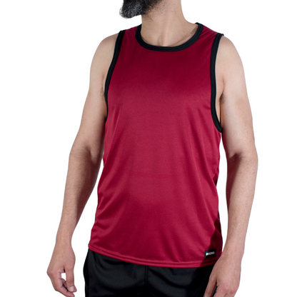 MACHO - CMV003 CAMISETA GYM GRANATE