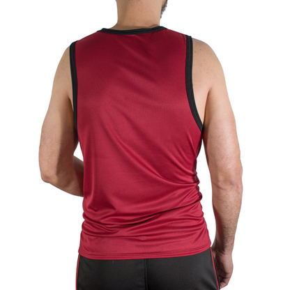 MACHO - CMV003 CAMISETA GYM GRANATE