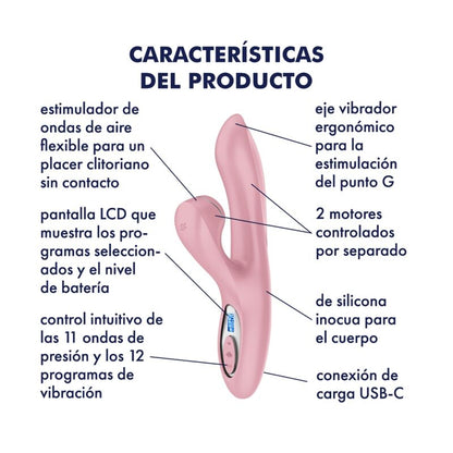 SATISFYER - PRO+ G-SPOT GENERATION 2 ROSA