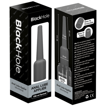 BLACK HOLE - APLICADOR DE LUBRICANTE ANAL TALLA L 100 ML