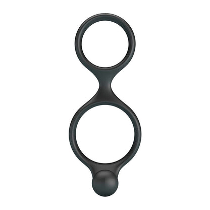 CRAZY BULL - FLORIAN ANILLO DOBLE PARA PENE Y TESTÍCULOS SILICONA NEGRO