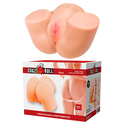CRAZY BULL - OLIVIA MASTURBADOR VAGINAL Y ANAL DOBLE CON VIBRACIÓN
