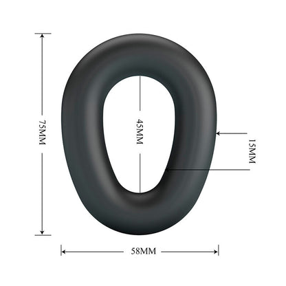 CRAZY BULL - VESPER ANILLO PARA PENE SUPER SOFT SILICONA NEGRO