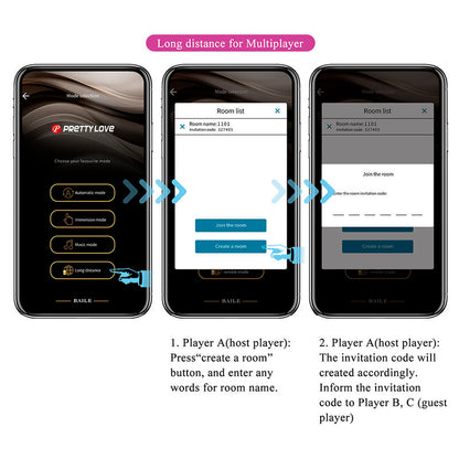PRETTY LOVE - HAZELYNN MASAJEADOR APP CONTROL 12 FUNCIONES ROSA