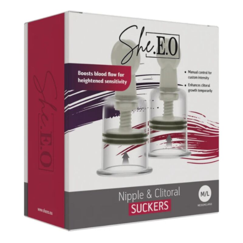 SHE.E.O - SUCCIONADORES PARA PEZONES Y CLÍTORIS