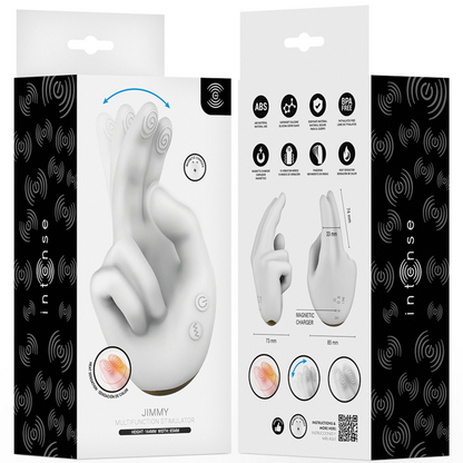 INTENSE - JIMMY MULTIFUNCTION HAND-SHAPED STIMULATOR WITH VIBRATION AND HEAT