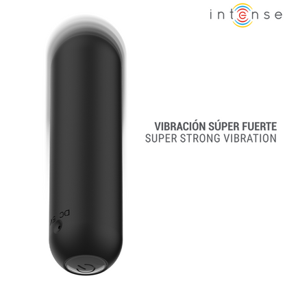 INTENSE - JUDY BALA VIBRADORA RECARGABLE CON CONTROL REMOTO NEGRO
