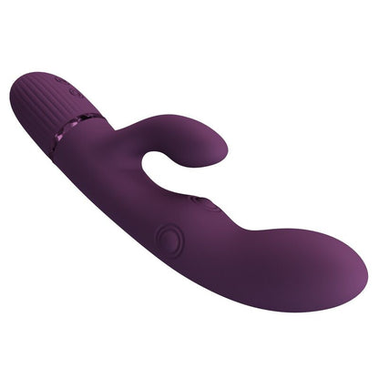 PRETTY LOVE - ZACH VIBRADOR RABBIT RECARGABLE CON EMPUJE 5+5 FUNCIONES