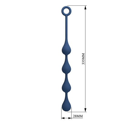 MR PLAY - BOLAS ANALES SILICONA AZUL TALLA M 33 CM