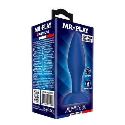 MR PLAY - PLUG ANAL CÓNICO SILICONA AZUL S