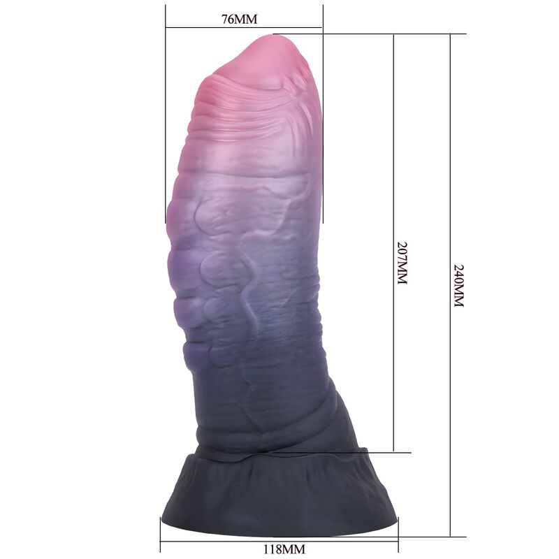 POWER MONSTERS - DREADFUL FIEND DILDO BICOLOR 24 CM Ø 6 CM