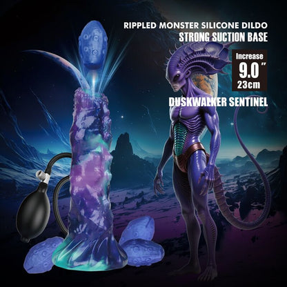 POWER MONSTERS - DUSKWALKER SENTINEL DILDO HINCHABLE FANTASÍA TRICOLOR 23 CM Ø 5 CM
