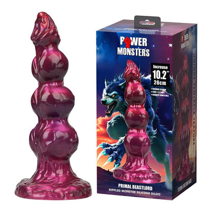 POWER MONSTERS - PRIMAL BEASTLORD DILDO FANTASÍA ROSA TRANSLÚCIDO 26 CM Ø 5 CM
