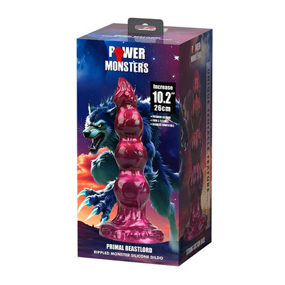 POWER MONSTERS - PRIMAL BEASTLORD DILDO FANTASÍA ROSA TRANSLÚCIDO 26 CM Ø 5 CM