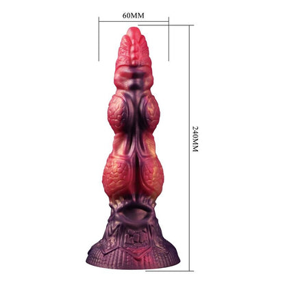 POWER MONSTERS - SAVAGE BEASTLORD DILDO FANTASÍA TRICOLOR 24 CM Ø 5 CM