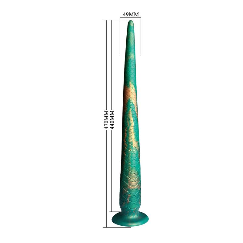 POWER MONSTERS - WILDWYRM TAIL DILDO BICOLOR 47 CM Ø 4 CM