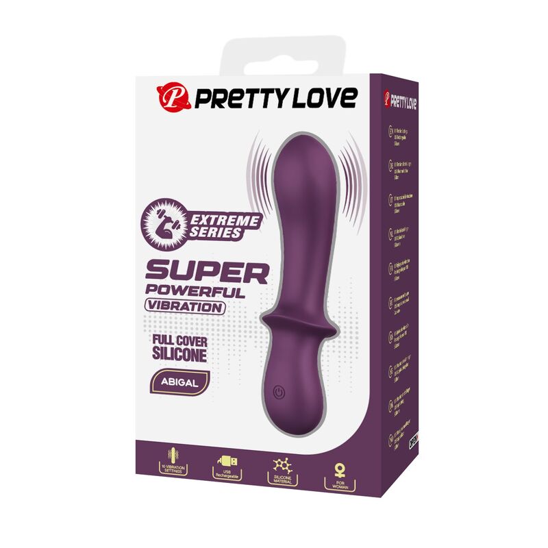 PRETTY LOVE - ABIGAIL VIBRADOR RECARGABLE 10 FUNCIONES MORADO
