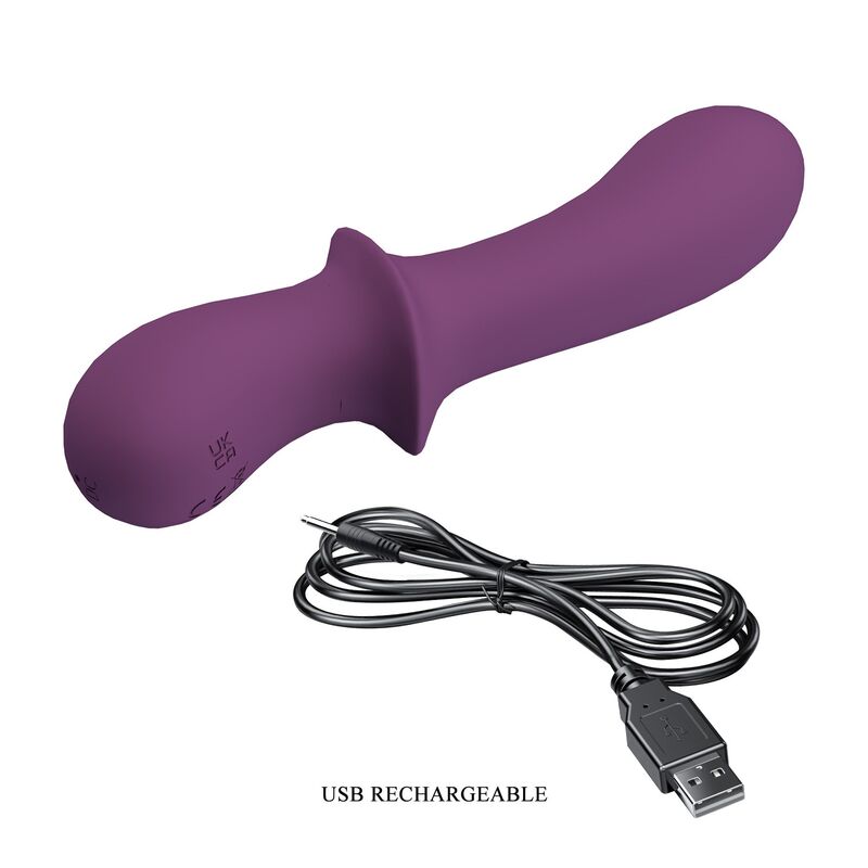 PRETTY LOVE - ABIGAIL VIBRADOR RECARGABLE 10 FUNCIONES MORADO