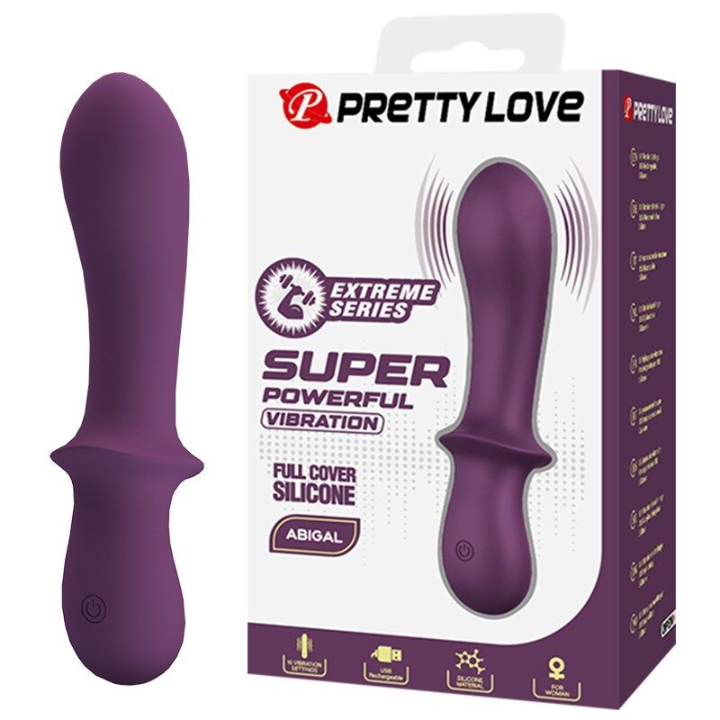 PRETTY LOVE - ABIGAIL VIBRADOR RECARGABLE 10 FUNCIONES MORADO