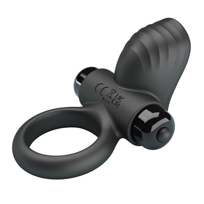 PRETTY LOVE - ANILLO VIBRADOR PARA PENE ADRIEN 10 FUNCIONES NEGRO