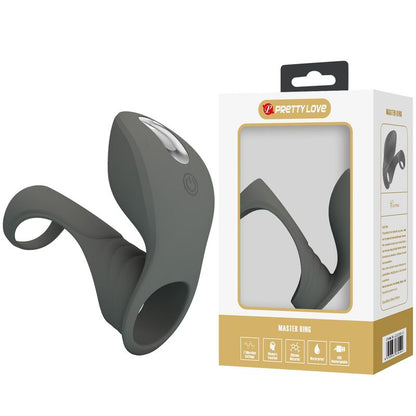 PRETTY LOVE - ANEL VIBRADOR RECARREGÁVEL COM DUPLO ESTIMULADOR