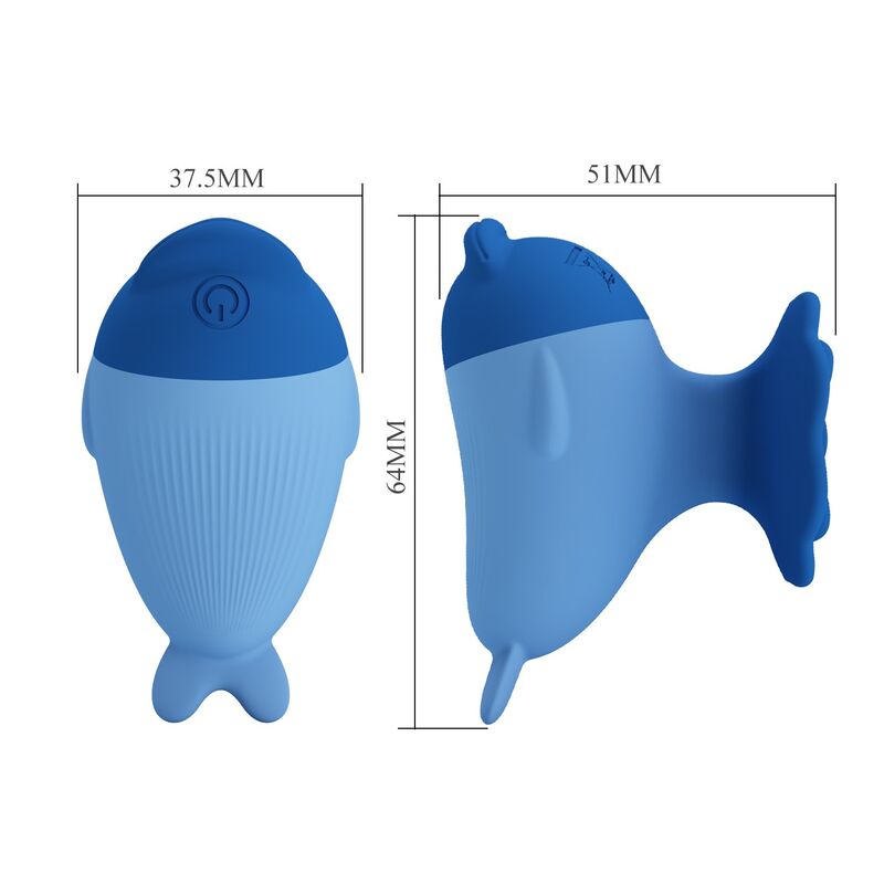 PRETTY LOVE - DOLPHIN MINI VIBRADOR RECARREGÁVEL POR USB