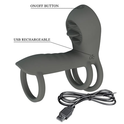 PRETTY LOVE - FUNDA PARA PENE CON DOBLE ESTIMULACIÓN Y EFECTO ORAL