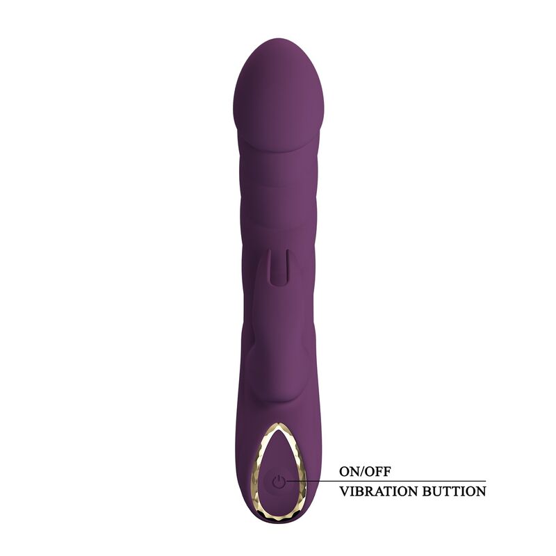 PRETTY LOVE - HARPER VIBRADOR RABBIT RECARGABLE 10 FUNCIONES MORADO